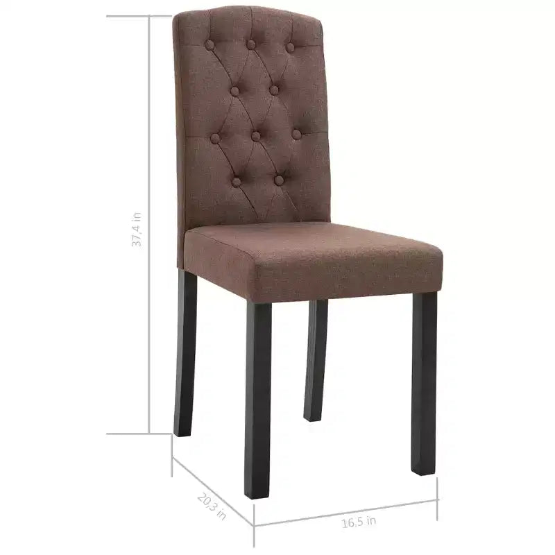 CLIHOME Chaises de salle à manger modernes avec pieds en bois massif, chaises de cuisine et de salle à manger rembourrées douces (lot de 4)