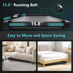 KERDOM Walking Pad Treadmill, Under Desk Treadmill, Treadmill for Home Office, Quiet Treadmill 2 in 1 for Walking and Jogging
