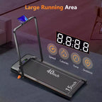 KERDOM Walking Pad Under Desk, Portable Treadmill for Home and Office, 2 in 1 Walking Pad with Remote Control 350LB Capacity, 2.5HP Treadmill with LED
