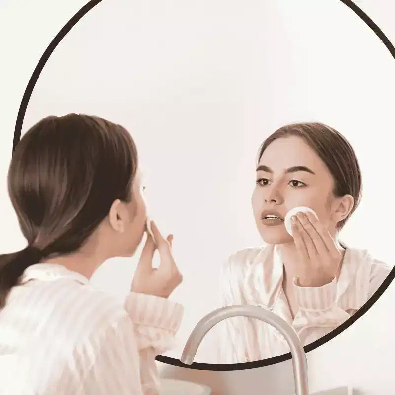 MAYEERTY Hanging Mirror Aluminum Alloy Thin Edge Black Round 35x35x1in