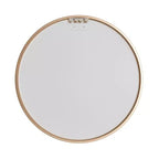 MAYEERTY Hanging Mirror Aluminum Alloy Thin Edge Black Round 35x35x1in