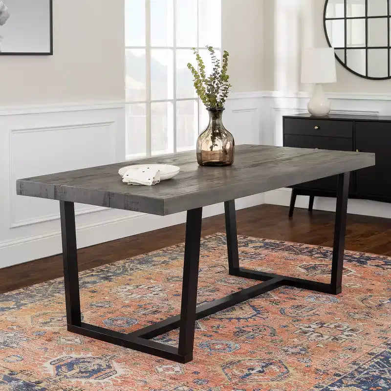 Table à manger GDFStudio Pellerin 72W en pin rustique