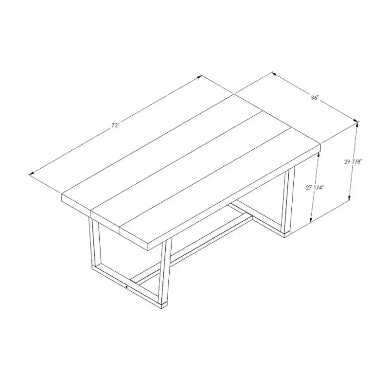 Table à manger GDFStudio Pellerin 72W en pin rustique