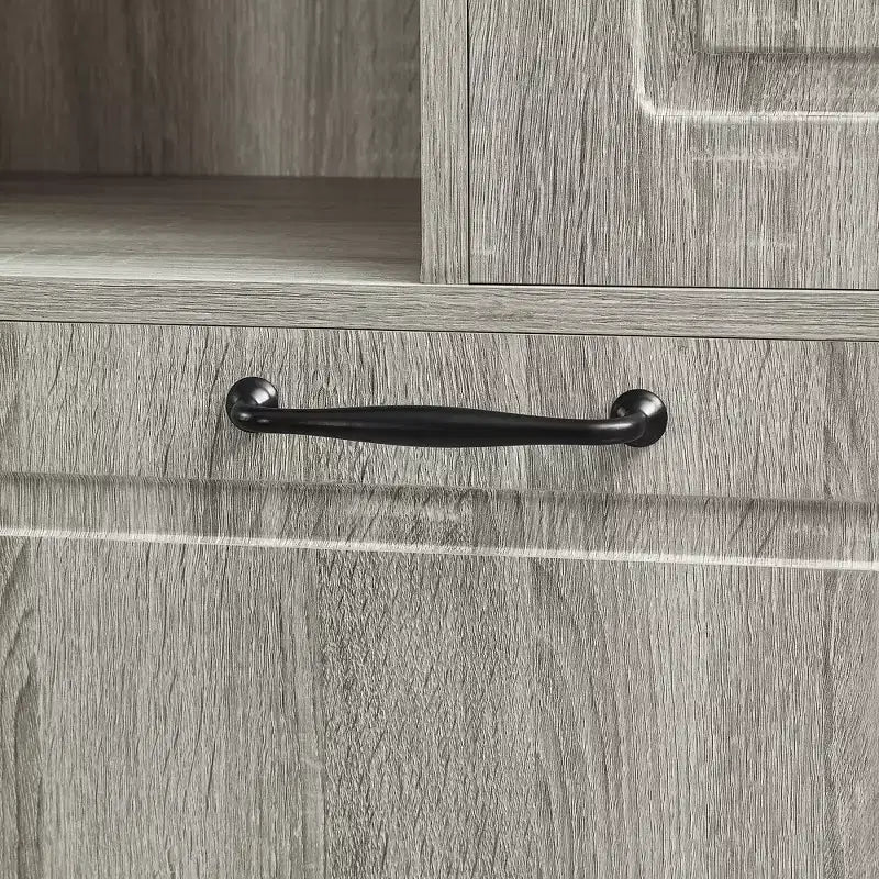 GDFStudio Lena Armoire de rangement haute moderne en bois avec étagères réglables