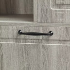 GDFStudio Lena Armoire de rangement haute moderne en bois avec étagères réglables