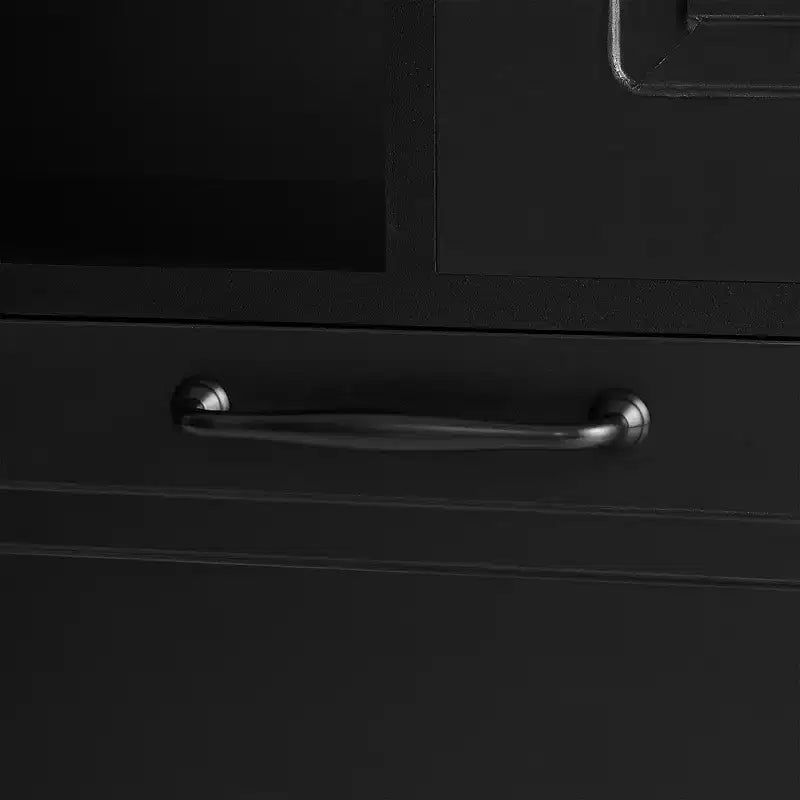 GDFStudio Lena Armoire de rangement haute moderne en bois avec étagères réglables