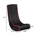 GDFStudio Claudia Bluetooth Floor Foldable Gaming Chair with Built-in Speakers