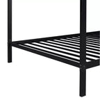 Bellemave Twin House Bed for Kids, Montessori Floor Bed Kids Bed Frame Metal Platform Bed Floor Bed for Kids Boys Girls,Black