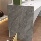 Famapy Multi - Functional Reception Desk Cash Register Checkout Counter: Ample Storage, Sleek Surfaces  Ideal for Business Lobbies