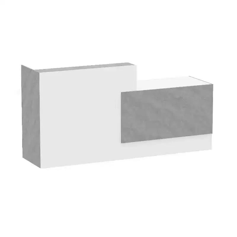 Famapy Multi - Functional Reception Desk Cash Register Checkout Counter: Ample Storage, Sleek Surfaces  Ideal for Business Lobbies