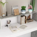 Famapy Multi - Functional Reception Desk Cash Register Checkout Counter: Ample Storage, Sleek Surfaces  Ideal for Business Lobbies