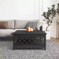 Galano Square Coffee Table with Open Cubby Storage 34.8 W  34.9 D  17.1 H
