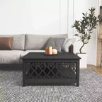 Galano Square Coffee Table with Open Cubby Storage 34.8 W  34.9 D  17.1 H