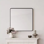 GDFStudio Mariel 36'' Contemporary Square Wall Mirror