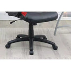 Chaise de bureau Okak réglable en hauteur, chaise de bureau rembourrée avec roulettes, chaise de jeu confortable pour le bureau, le studio, la salle de jeux