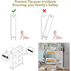 Shoe Storage Cabinet with 3 Flip-Down Drawers & 4 Adjustable Shelves, Space-Saving Organizer for Entryway & Front Door