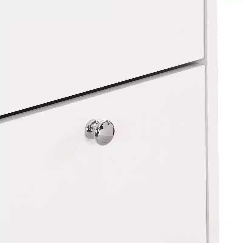 Meuble à Chaussures Minimaliste Okak, Organiseur de Chaussures Autonome avec 3 Tiroirs Basculants, Armoire à Chaussures pour Entrée, Salon, Couloir