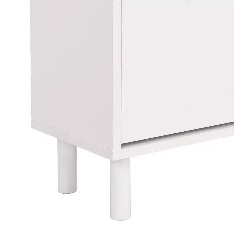 Meuble à Chaussures Minimaliste Okak, Organiseur de Chaussures Autonome avec 3 Tiroirs Basculants, Armoire à Chaussures pour Entrée, Salon, Couloir