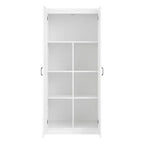 Armoire autoportante en bois à 5 étagères AndMakers L 76 cm x H 180 cm x P 41 cm