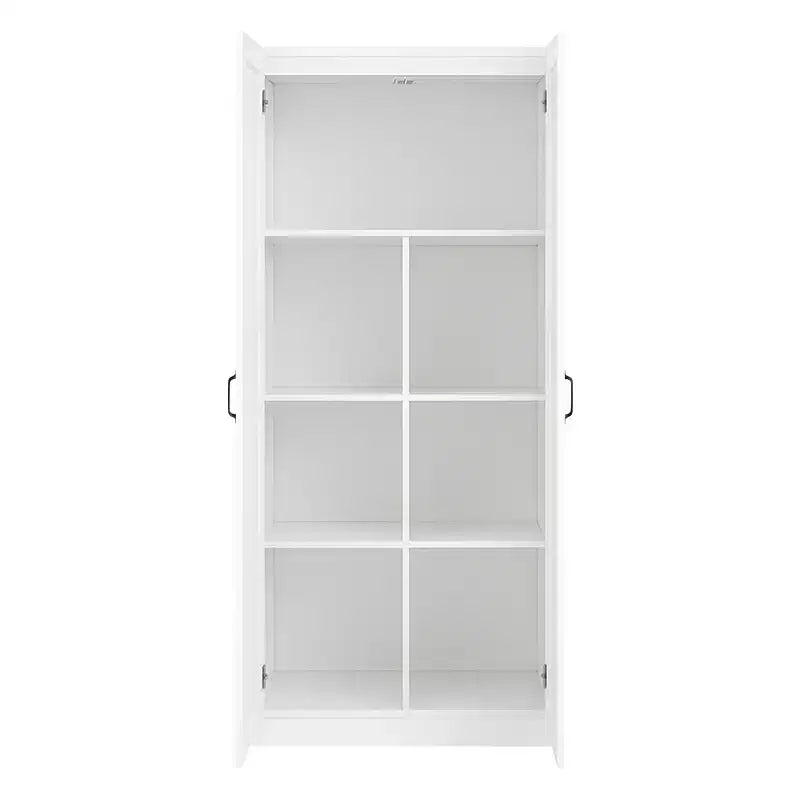 Armoire autoportante en bois à 5 étagères AndMakers L 76 cm x H 180 cm x P 41 cm