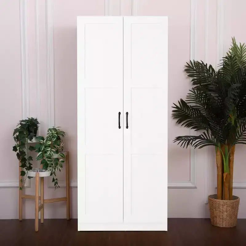 Armoire autoportante en bois à 5 étagères AndMakers L 76 cm x H 180 cm x P 41 cm
