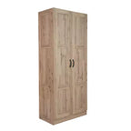 Armoire autoportante en bois à 5 étagères AndMakers L 76 cm x H 180 cm x P 41 cm