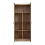 Armoire autoportante en bois à 5 étagères AndMakers L 76 cm x H 180 cm x P 41 cm