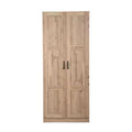AndMakers 30 in. W x 71 in. H x 16 in. D 5-Shelf Wood Freestanding Cabinet