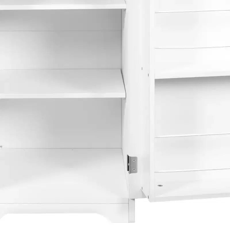 GDFStudio Warrenton Laundry Cabinet with Tilt-Out Hamper and 3-Tier Storage