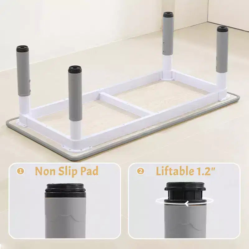 Table et 6 Chaises pour Enfants Réglables en Hauteur pour les 2-10 Ans, Supporte Jusqu'à 136 kg, Table Multi-Activités pour Enfants, pour Salles de Classe, Garderies, Maisons