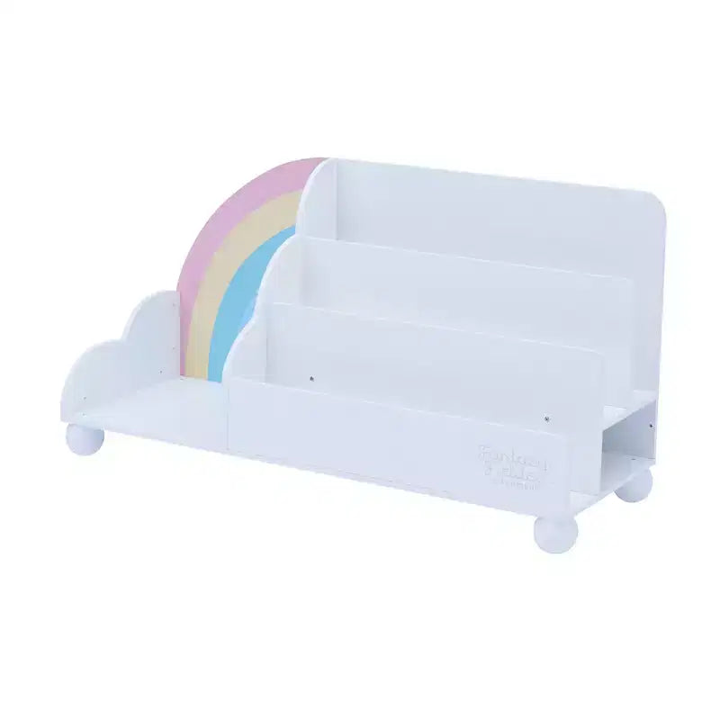 Fantasy Fields Bibliothèque d'affichage en bois à 3 niveaux pour enfants Rainbow