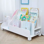 Fantasy Fields Bibliothèque d'affichage en bois à 3 niveaux pour enfants Rainbow