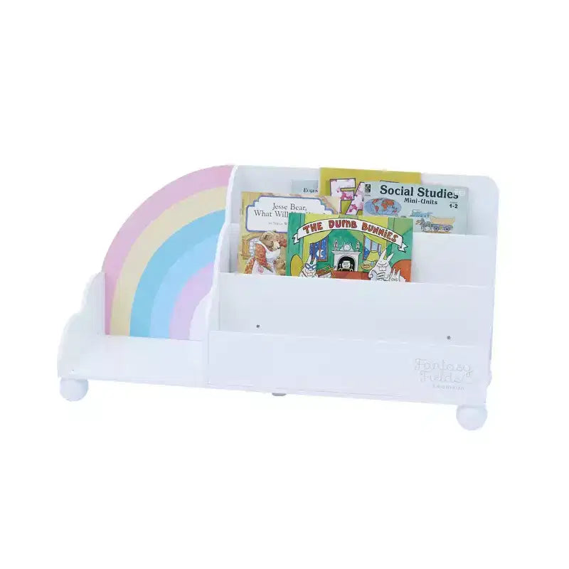 Fantasy Fields Bibliothèque d'affichage en bois à 3 niveaux pour enfants Rainbow