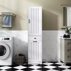 GDFStudio Sabina Modern 70.87'' Tall Laundry Cabinet with 1 Tilt-Out Hamper, 1 Door and 1 Drawer