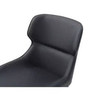 HomeStock Lot de 1 chaise de salle à manger en similicuir gris de 50,8 cm pour un confort moderne parfait