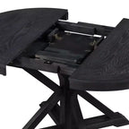 Bellemave Table à manger extensible rétro et fonctionnelle avec rallonge de 30 cm pour salle à manger et salon (Espresso)