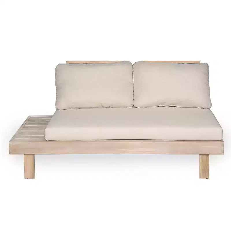 Christopher Knight Home Rock 5-Piece Patio Rustic Acacia Wood Slatted Seating Set with Cushions