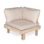Christopher Knight Home Rock 5-Piece Patio Rustic Acacia Wood Slatted Seating Set with Cushions