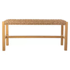 Alaterre Newport 40in Wood Bench with Rope Seat