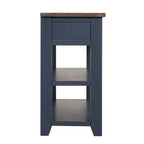 Table console rétro Okak 48 pouces avec plateau en bois, table d'entrée avec 3 tiroirs et 2 grandes étagères, table d'appoint pour salon, couloir