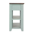 Table console rétro Okak 48 pouces avec plateau en bois, table d'entrée avec 3 tiroirs et 2 grandes étagères, table d'appoint pour salon, couloir