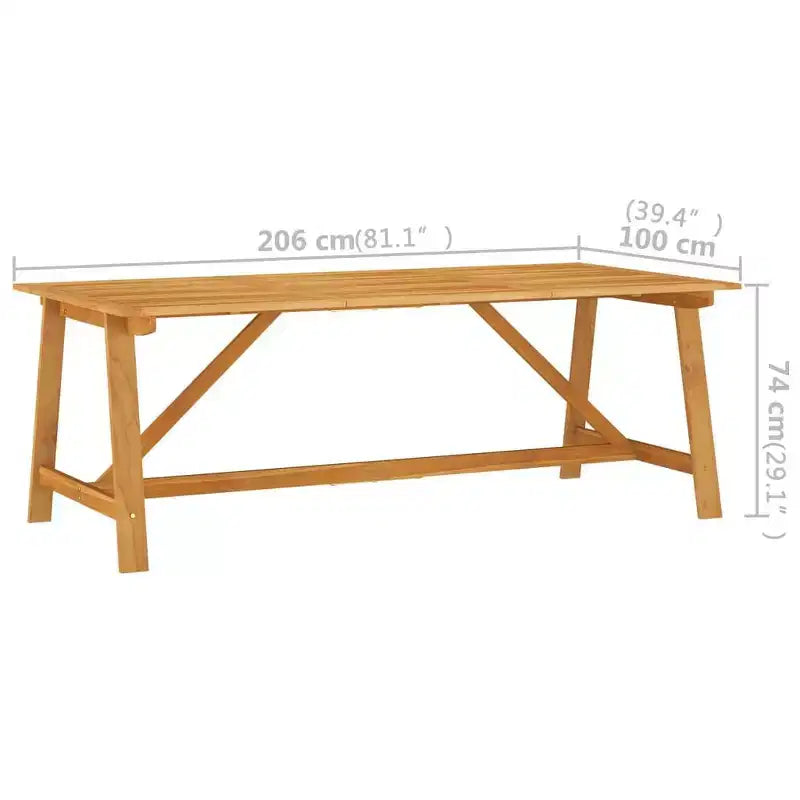 vidaXL Salon de jardin 7 pièces - Bois d'acacia massif et chaises en résine tressée, Coussins gris foncé, Résistant aux intempéries, Confortable et facile d'entretien