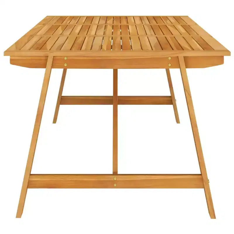 vidaXL Salon de jardin 7 pièces - Bois d'acacia massif et chaises en résine tressée, Coussins gris foncé, Résistant aux intempéries, Confortable et facile d'entretien