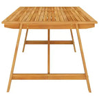 vidaXL Salon de jardin 7 pièces - Bois d'acacia massif et chaises en résine tressée, Coussins gris foncé, Résistant aux intempéries, Confortable et facile d'entretien
