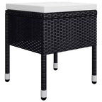 vidaXL Ensemble de salle à manger Noir, Blanc crème