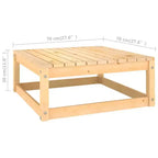 vidaXL Patio Lounge Set Outdoor Sofas with Cushions Solid Wood Pine - Natural With Cushion