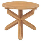 vidaXL Salon de jardin Teck naturel Bois de teck massif Standard Empilable