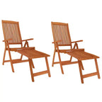 vidaXL Patio Dining Set Outdoor Extendable Table and Chair Solid Eucalyptus Wood