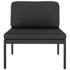 vidaXL 10-Piece Outdoor Aluminum Patio Lounge Set with Cushions - Modular Design/Weather-Resistant/Comfortable - Color Anthracite