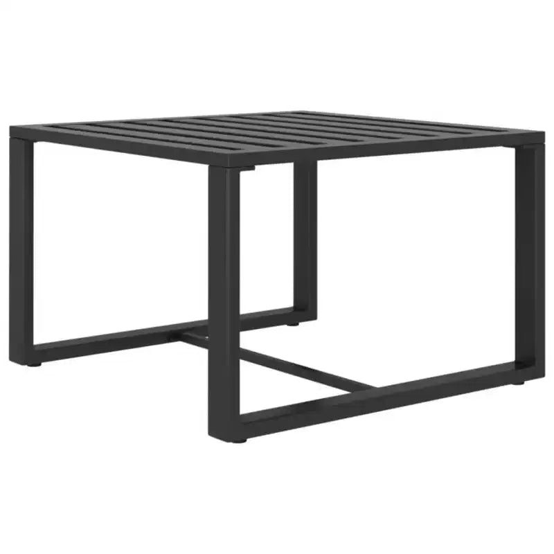 vidaXL 10-Piece Outdoor Aluminum Patio Lounge Set with Cushions - Modular Design/Weather-Resistant/Comfortable - Color Anthracite